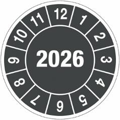 Kontrollmärken 2026 10mm 104/fp