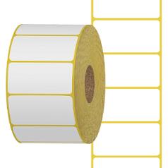 Thermoetikett 50x30mm Kärna 40mm 1100/rl
