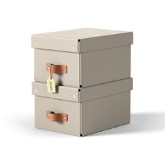 Förvaringslåda Leitz Puro 7L beige 2/fp (2 pack)