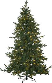Julgran STAR TRADING Larvik m. led 180cm