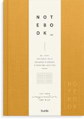 Ant.bok BURDE A5 textil linj senapsgul