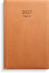 Dagbok 2027 cognac konstläder