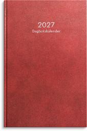 Dagbokskalender 2027 röd