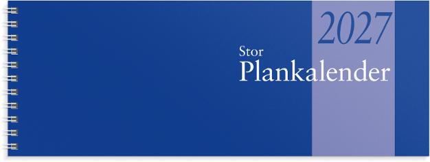 Stor Plankalender 2027 spiralbunden