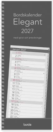 Bordskalender Elegant 2027 spiral