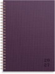 Kalender Business Textile 2027 plommon
