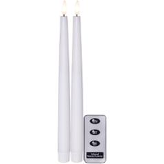 Antikljus STAR T LED 28cm vit 2/fp