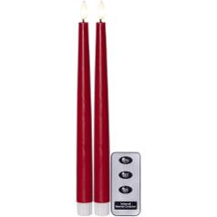 Antikljus STAR T LED 28cm röd 2/fp