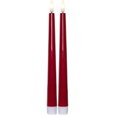 Antikljus STAR T LED Candy 26cm röd 2/fp