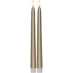 Antikljus STAR T LED 28cm guld 2/fp
