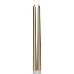 Antikljus STAR T LED 39cm guld 2/fp