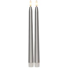 Antikljus STAR T LED 28cm silver 2/fp