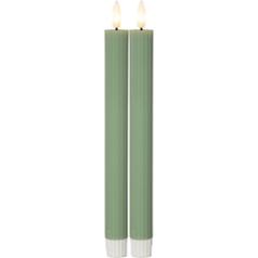 Antikljus STAR T LED 25cm grön 2/fp