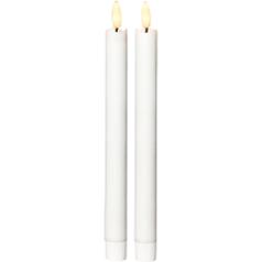 Antikljus STAR T LED Rustic 25cm vit