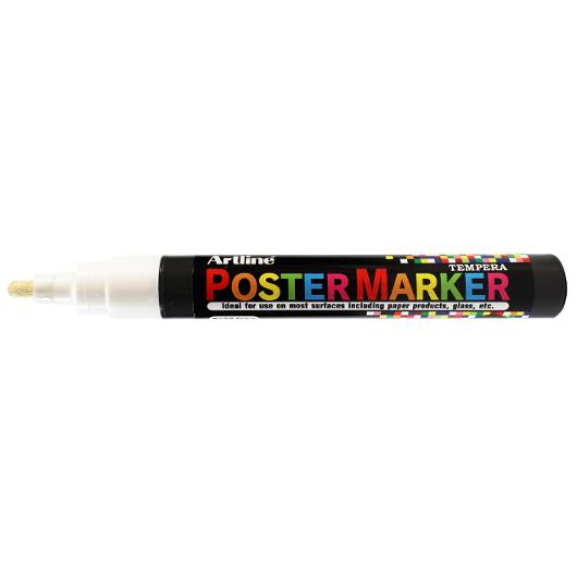 Märkpenna Artline Postermarker 4mm vit (12 pack)