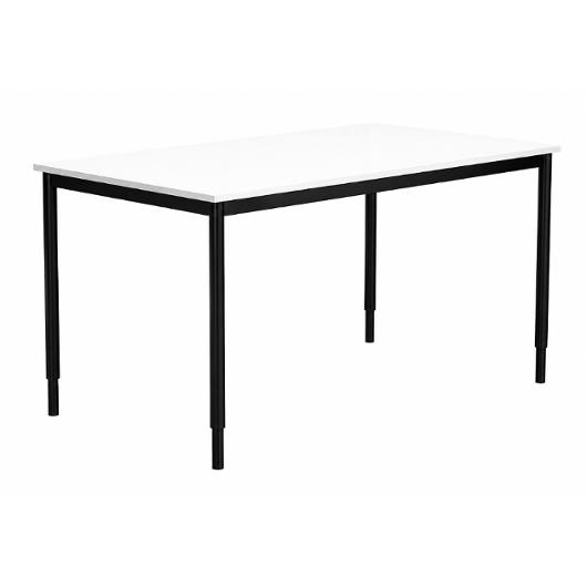Bord fristående 160x80cm vitlam/svart