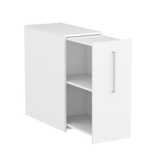 Sidoskåp 92,5x80cm höger vitlaminat