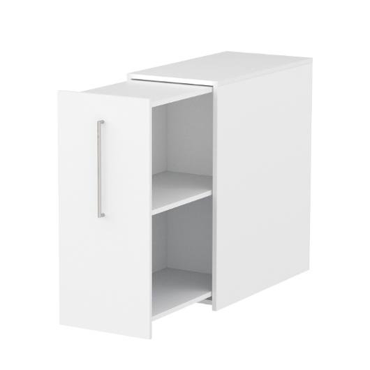 Sidoskåp 92,5x80cm vänster vitlaminat