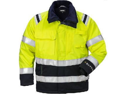 Flam Vinterjacka Varsel Gul/Marin 2XL