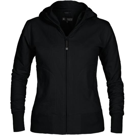 Hoodie zip TEXSTAR WC03 dam svart XL