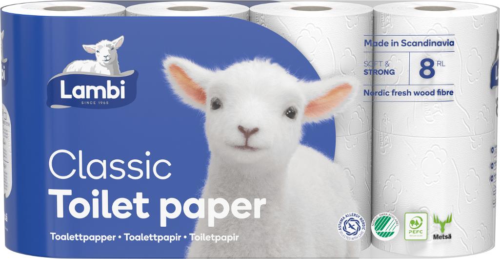 Toalettpapper LAMBI Classic 40/fp