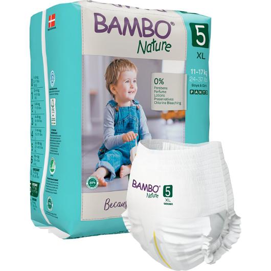Blöja BAMBO Nature Pant S5 15-17kg 19/fp