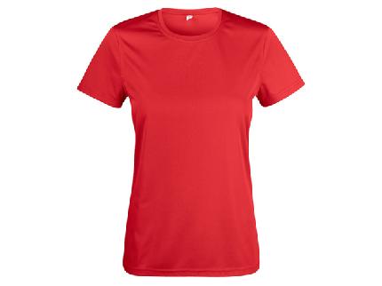 T-shirt funk CLIQUE 029039 dam röd 2XL