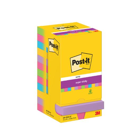 Notes Post-It SS Rainbow76x76mm (12 pack)