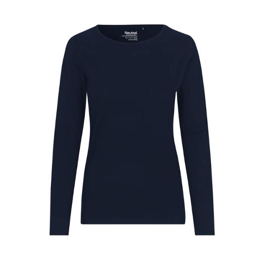 T-shirt LÄ O81050 GOTS dam marin S