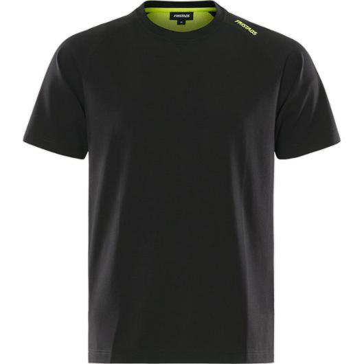 T-shirt heavy FRISTAD 7553 2XS svart/gul