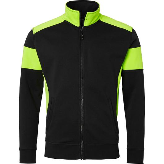 Sweatjacka TOP SWEDE 223 sv/fl gul XS