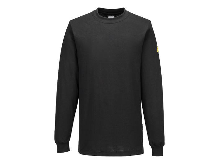 T-shirt Lä PORTWEST AS22 ESD svart 3XL