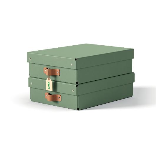 Förvaringslåda Leitz Puro 8L grön 2/fp (2 pack)