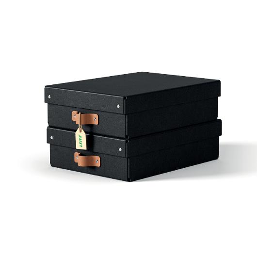 Förvaringslåda Leitz Puro 8L svart 2/fp (2 pack)