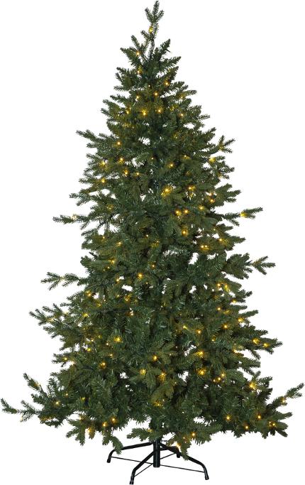 Julgran STAR TRADING Larvik m. led 180cm