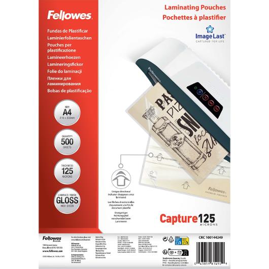 Laminat FELLOWES A4 125mic klar 500/fp