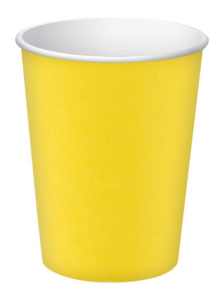 Pappersbägare PRONAPPE 20cl 15/fp gul