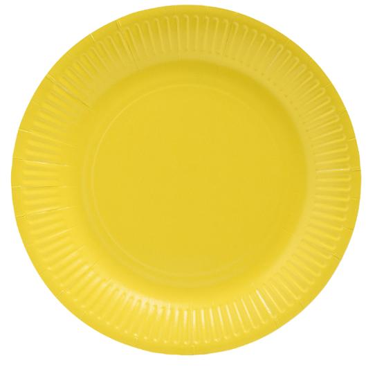 Tallrik PRONAPPE papper 23cm 20/fp gul