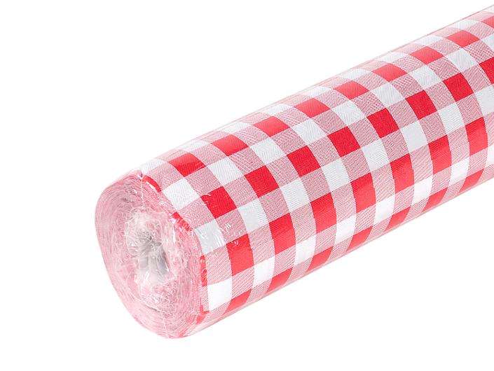 Duk PRONAPPE damast 1,18x25m röd/vit