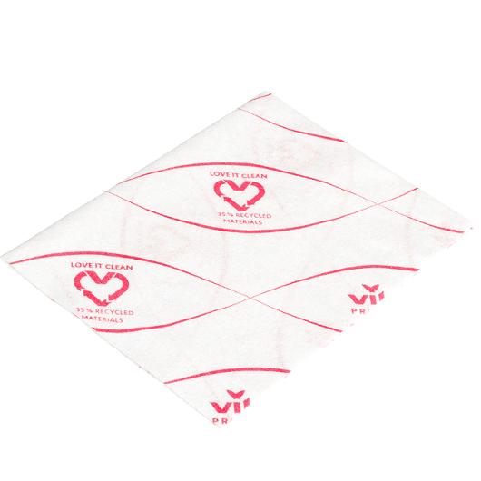 Städduk VILEDA Micron engångs röd 100/fp