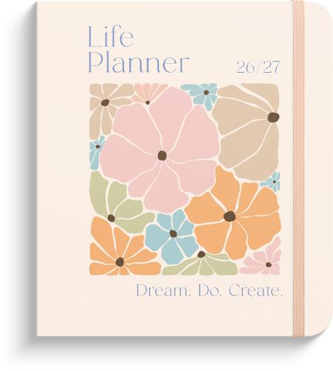 Kalender Life Planner Flowers A5 26/27