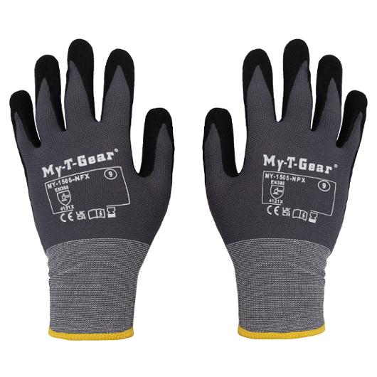 Montagehandske My-T-Gear nitril grå 9 (12 pack)