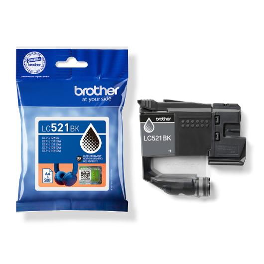 Bläckpatron BROTHER LC521BK svart