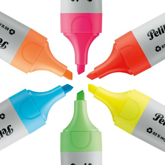 Överstrykningspenna Pelikan neon 6/fp