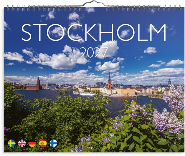Väggkalender Stockholm 2027