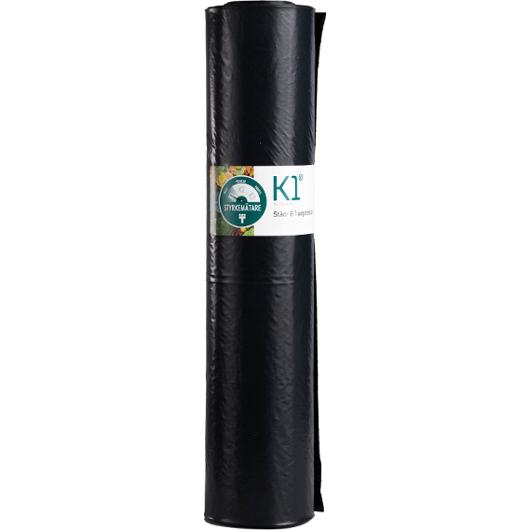 Plastsäck K1 Basic 125L 40my svart 25/rl (6 pack)