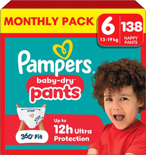 Blöja PAMPERS Baby Dry S6 13-19kg 138/fp
