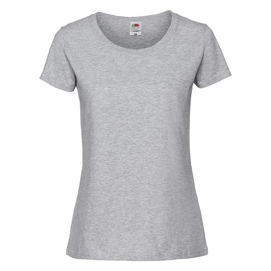 T-shirt FRUIT 195T dam gråmel XS