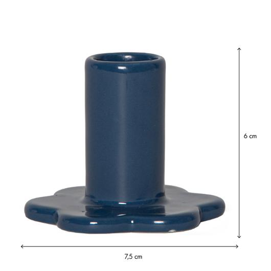 Ljusstake Bloom blå 2/fp