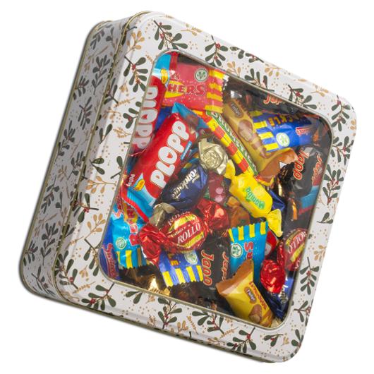 Godis Plåtlåda Högtid inslaget mix 700g